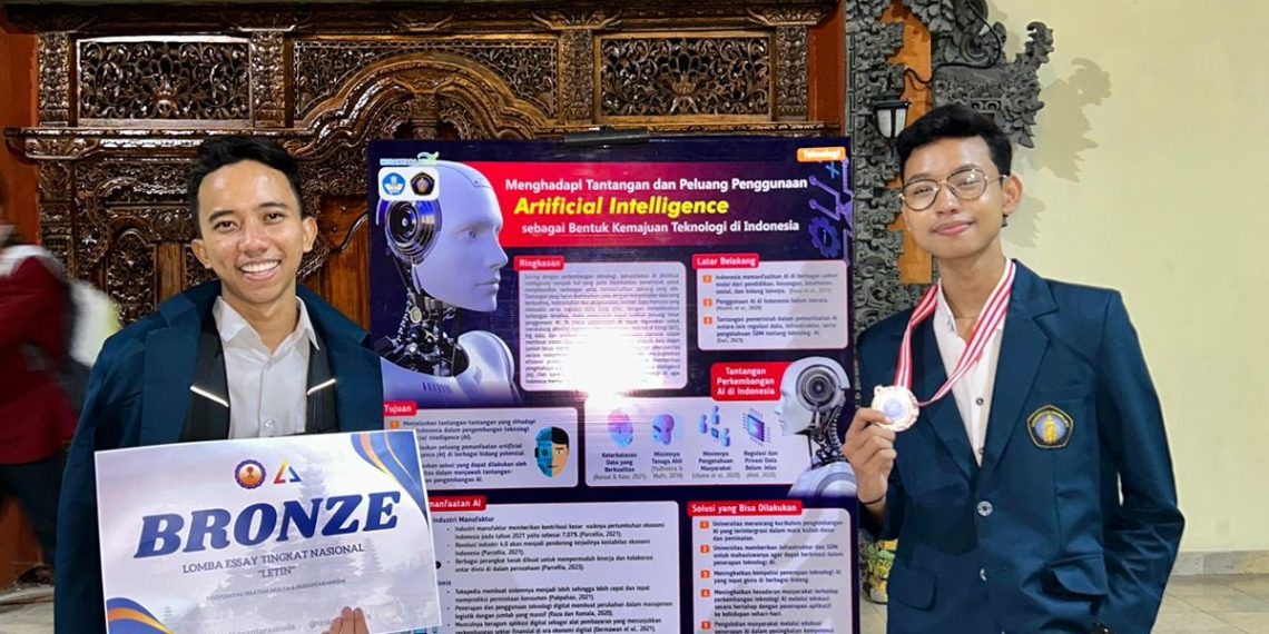 Usung Penggunaan AI, Mahasiswa FT UB Raih Bronze Medal dalam Lomba Essay Nasional 2023 Bali